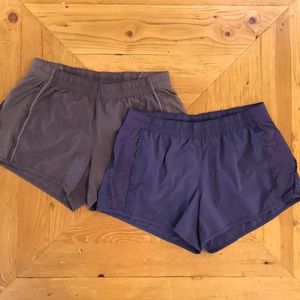 PAIR Lululemon Ruffle Run Shorts